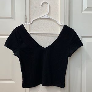 V neck crop top